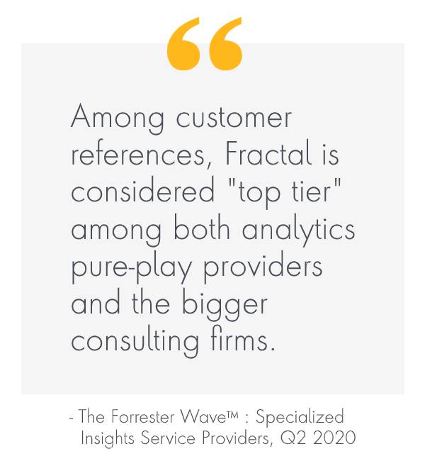 Fractal named as a “Leader” in the Forrester Wave™ : Specialized Insights Service Providers, Q2 2020
