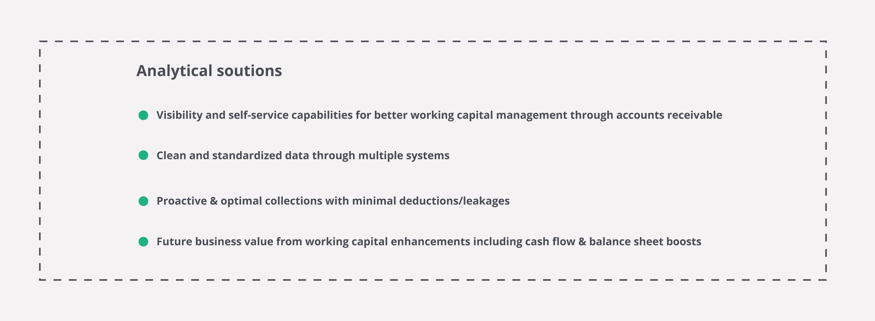 Working Capital Optimization via Receivables Management